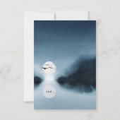 ブルーナイトウォーターカラー景観保存日 招待状 (裏面)