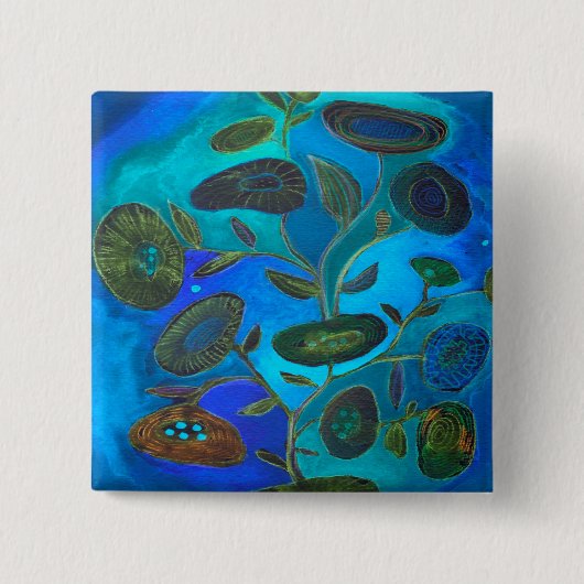 ブルーナイトキーチェーン 缶バッジ (正面)