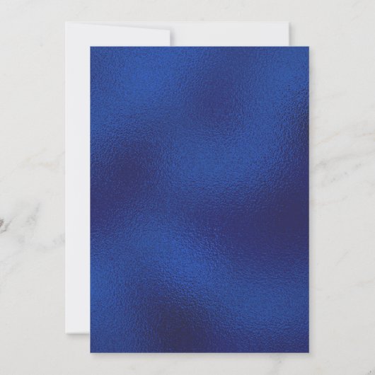 ブルーナイトスカイに魅了された森の妖精の庭 招待状 (裏面)