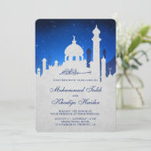 ブルーナイトスカイアラビアムイスラム結婚教徒 招待状 (スタンド正面)