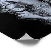 ブルーナイトプリント ポスター (角)