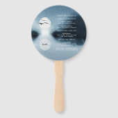 ブルーナイトランドスケープ結婚式 プログラムハンドファン ハンドファン (裏面)