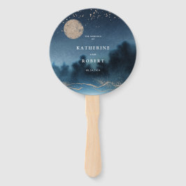 ブルーナイトランドスケープ結婚式 プログラムハンドファン ハンドファン