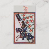 ブルーナイト騎馬中世モノグラム 名刺 (裏面)