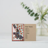 ブルーナイト騎馬中世レッドローゼクラフト 名刺 (スタンド正面)