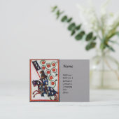 ブルーナイト騎馬中世レッドローゼグレイ 名刺 (スタンド正面)