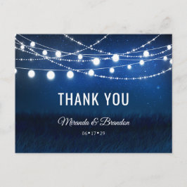 ブルーナイト&シルバーストリングライトサンキュー 案内ポストカード