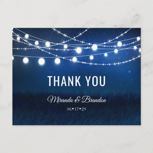 ブルーナイト&シルバーストリングライトサンキュー 案内ポストカード (正面)