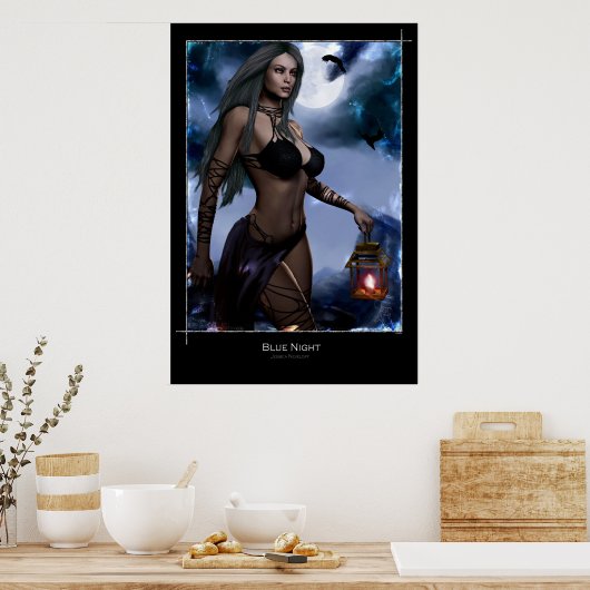 ブルーナイト ポスター (キッチン)