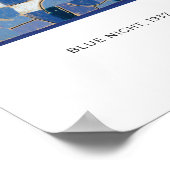 ブルーナイト・ポール・クレーモダン抽象芸術・アート ポスター (角)