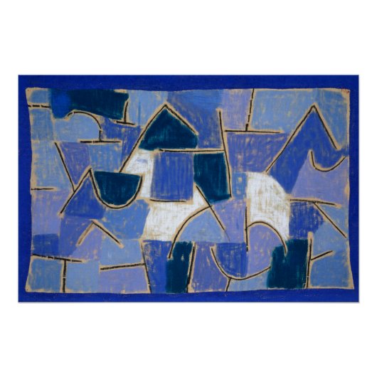 ブルーナイト(1937年)絵画のPaul Klee ポスター (正面)