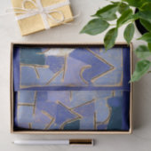 ブルーナイトbyポール・クレー抽象芸術 薄葉紙 (ギフト)