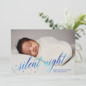 ブルーナイ静かトハッピーホリデイズベビーフォト シーズンカード (スタンド正面)