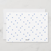 ブルーナイ静かトハッピーホリデイズベビーフォト シーズンカード (裏面)