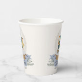 ブルーナツクラッカーのクリスマスバースデーパーティー食器 紙コップ (左)