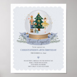 ブルーナツクラッカータイムカプセルアドバイス誕生日 ポスター