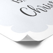 ブルーナツクラッカーバレエ冬の赤ちゃんシャワーへようこそ ポスター (角)