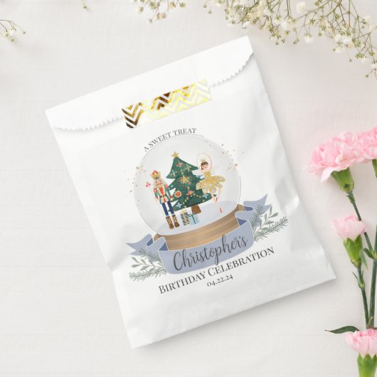 ブルーナツクラッカー誕生日パーティーはクッキーの治療を好む フェイバーバッグ (封をした状態)