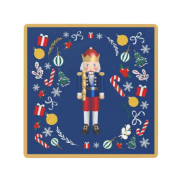 ブルーナツクラッカー メタルプリント