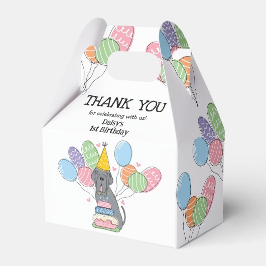 ブルーナポリのマスティフ犬ありがとう フェイバーボックス (正面サイド)