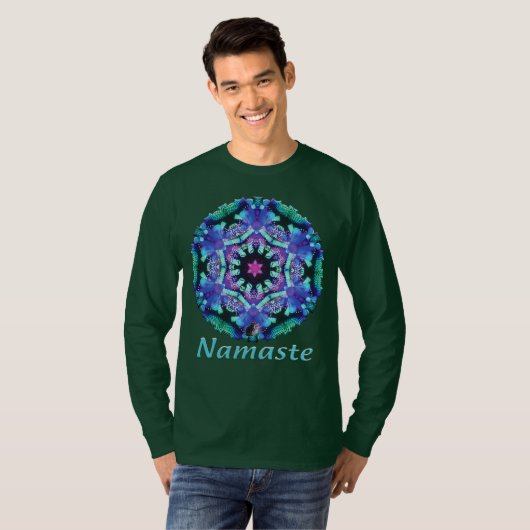 ブルーナマステ・カレイドスコープ Tシャツ (正面フル)