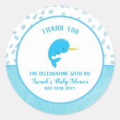 ブルーナルファルありがとう ラウンドシール (正面)