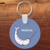 ブルーナルファルパーソナライズされたキーチェーン キーホルダー (正面)