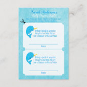 ブルーナルファルベビーおむつラッフルゲーム エンクロージャーカード (正面)