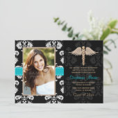 ブルーナース卒業発表招待状 招待状 (スタンド正面)