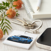 ブルーニッサンR34スカイライン キーホルダー (正面右)