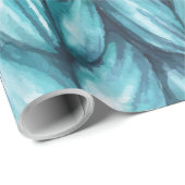 ブルーニットのクリスマス ラッピングペーパー (ロールコーナー)