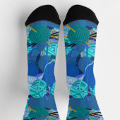 ブルーニット1パール1クルーソックス ソックス (上部)