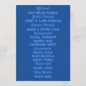 ブルーニューウェーブズに80年代のパステル結婚ズ プログラム (裏面)