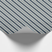 ブルーニュートラルストライプA ラッピングペーパー (角)