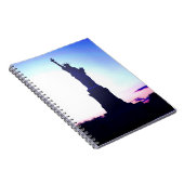 ブルーニューヨークサンセット – Lady Liberty Notebook ノートブック (右側)