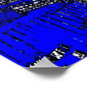 ブルーニューヨークシティナイトアートポスター ポスター (角)