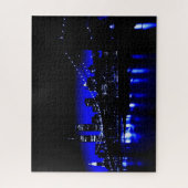 ブルーニューヨークシティナイト ジグソーパズル (縦)