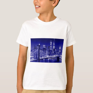 ブルーニューヨークシティナイト Tシャツ
