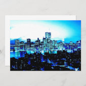 ブルーニューヨークシティ招待状 招待状 (正面/裏面)