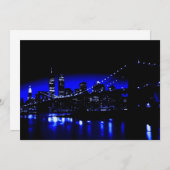 ブルーニューヨークシティ招待状 招待状 (正面/裏面)