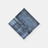 ブルーニューヨークシティ スタンダードカクテルナプキン (角)