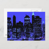ブルーニューヨークシティ ポストカード (正面/裏面)