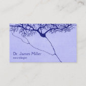 ブルーニューロロジストビジネスカードとニューロンスケッチ 名刺 (正面)