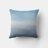 ブルーネイビーグラデーションウォーター色 クッション (裏面)