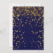 ブルーネイビーチャリティボール企業の募金パーティー 招待状 (裏面)