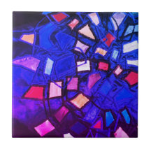 ブルーネイビーパープルピンク航海のの海洋抽象芸術