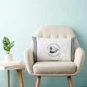 ブルーネイビー航海のいかりヨットクラブボートセーリング ランバークッション (椅子)