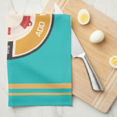 ブルーネイビー航海のいかりヨットクラブボートマリーナ キッチンタオル (四つ折り)