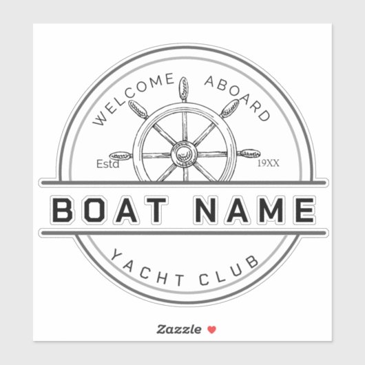 ブルーネイビー航海のいかりヨットクラブボートマリーナ シール (シート)