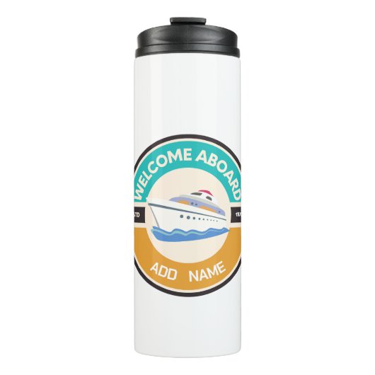 ブルーネイビー航海のいかりヨットクラブボートマリーナ タンブラー (正面)